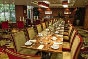 Group dining in Beeches Restaurant